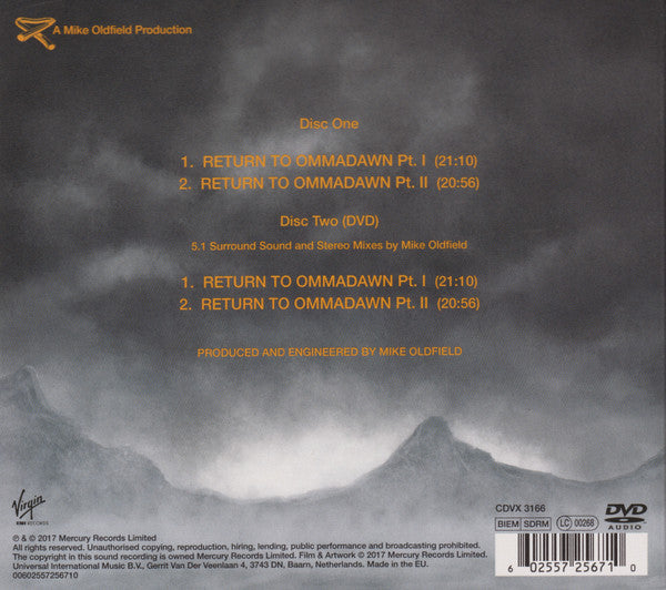 Mike Oldfield : Return To Ommadawn (CD, Album + DVD-V, Album, Multichannel + Ltd)