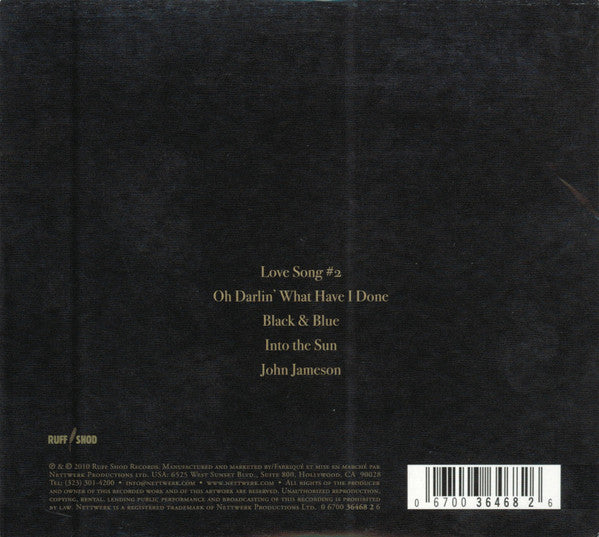 The White Buffalo : Prepare For Black &amp; Blue (CD, EP, RE)