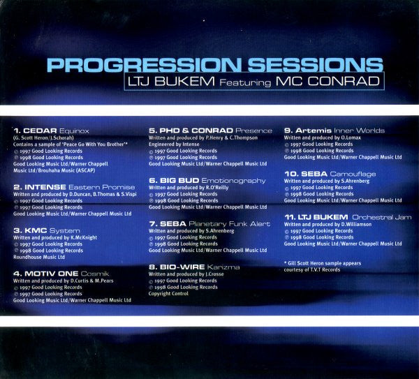 LTJ Bukem Featuring MC Conrad : Progression Sessions (CD, Mixed, Dig)