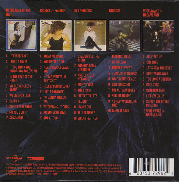 Pat Benatar : 5 Classic Albums (Box, Comp, Sli + CD, Album, RE + CD, Album, RE + C)