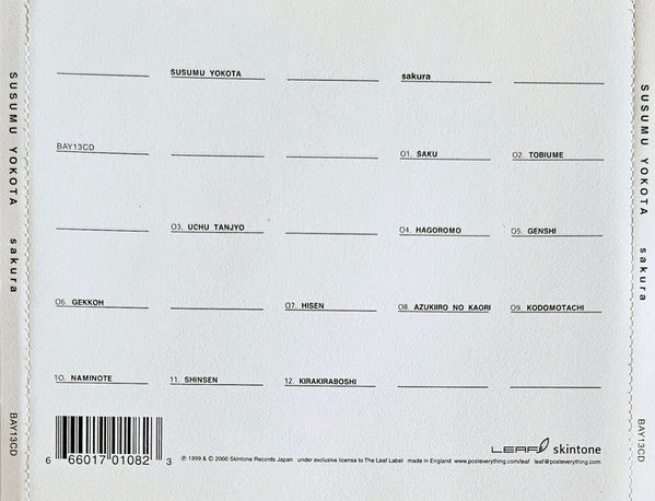 Susumu Yokota : Sakura (CD, Album)