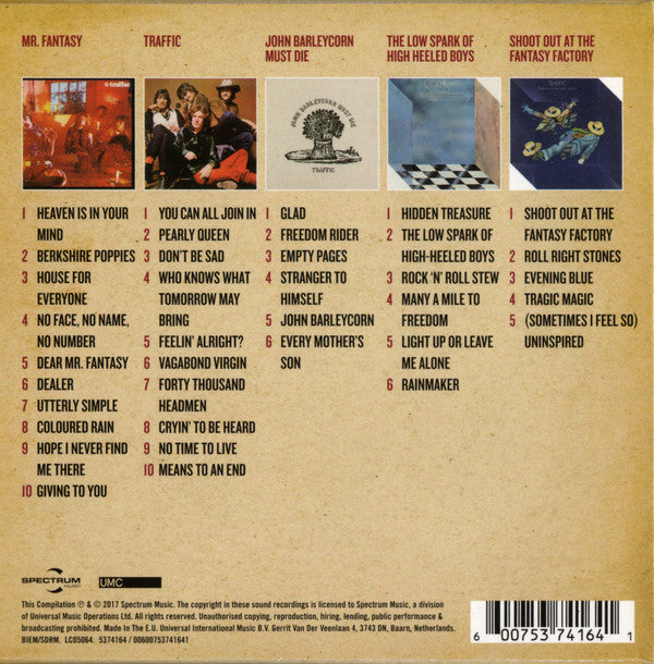 Traffic : 5 Classic Albums (CD, Album, RE, RM, Min + CD, Album, RE, RM, Min + )