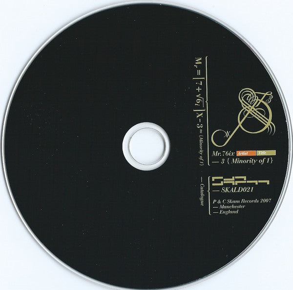 Mr. 76ix : 3 (Minority Of 1) (CD, Album)
