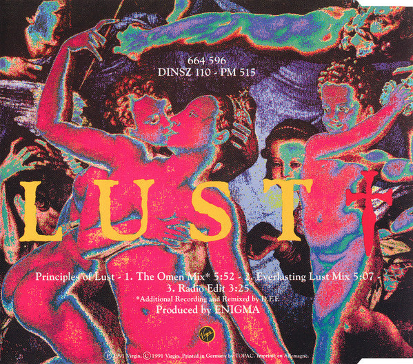 Enigma : Principles Of Lust (Special Limited Edition Club Mix) (CD, Maxi, Ltd)