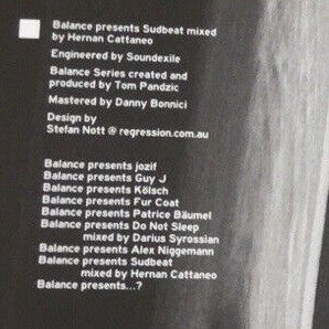 Hernan Cattaneo* : Balance Presents Sudbeat (2xCD, Comp, Mixed)