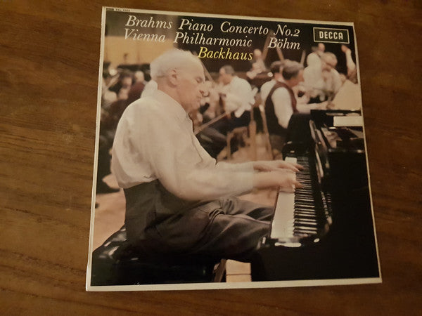 Brahms*, Vienna Philharmonic*, Böhm*, Backhaus* : Piano Concerto No.2 (LP, RE, RP, ED4)