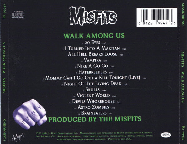 Misfits : Walk Among Us (CD, Album, RE)