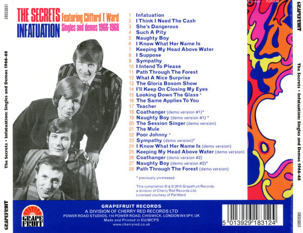 The Secrets (3) : Infatuation: Singles And Demos 1966-1968 (CD, Comp)