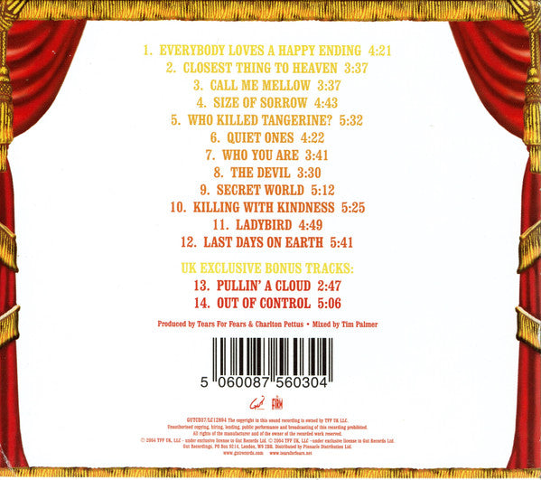 Tears For Fears : Everybody Loves A Happy Ending (CD, Album, Ltd, O-c)