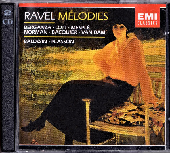 Ravel* - Berganza*, Lott*, Mesplé*, Norman*, Bacquier*, Van Dam*, Baldwin*, Plasson* : Mélodies (2xCD, Album)