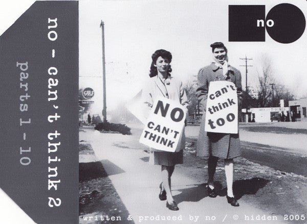 NO (4) : Can&#39;t Think 2 (CDr, Album, Ltd)