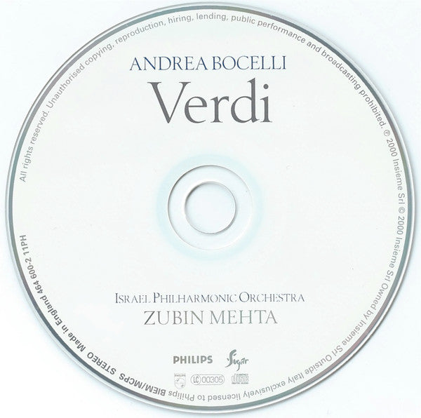 Andrea Bocelli : Verdi (CD, Album)