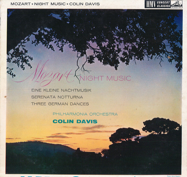 Mozart* - Philharmonia Orchestra, Colin Davis* : Night Music (LP, Mono)