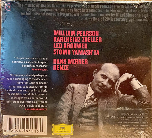 Hans Werner Henze : El Cimarrón (CD, Album, RP)