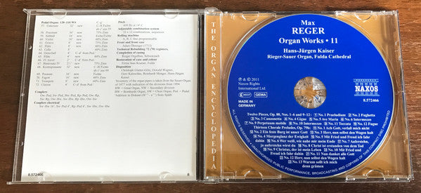 Max Reger, Hans-Jürgen Kaiser : Organ Works Volume 11 - Chorlae Preludes, Op. 79b / Twelve Pieces, Op. 80  (CD, Album)