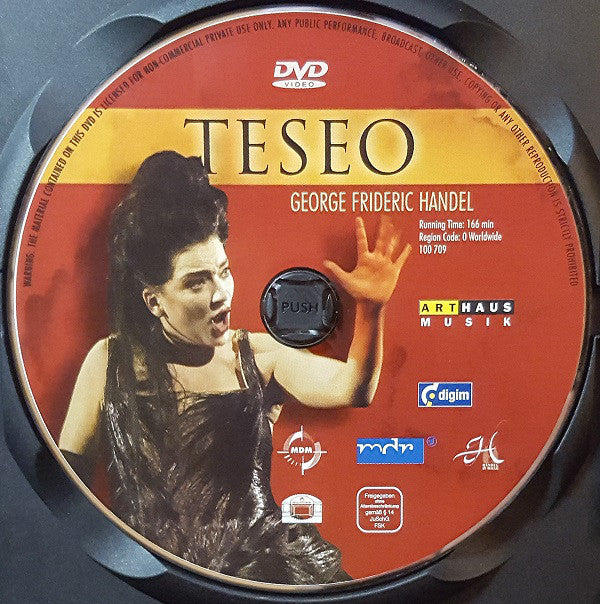 Georg Friedrich Händel, Jacek Laszczkowski, Sharon Rostorf-Zamir, Maria Riccarda Wesseling, Lautten Compagney , Conductor: Wolfgang Katschner : Teseo (DVD-V, NTSC)