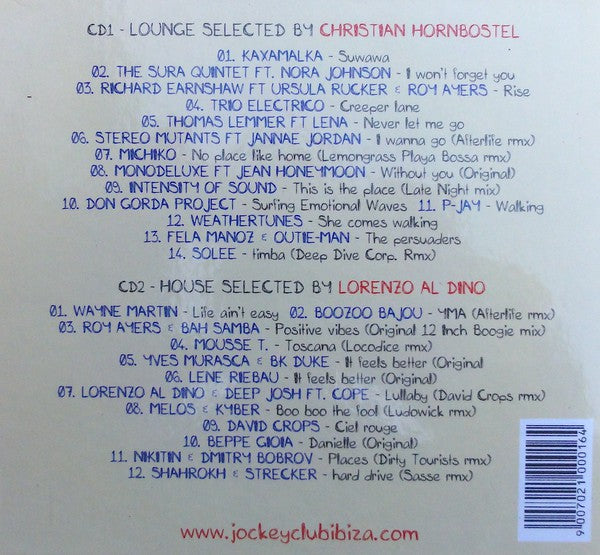 Lorenzo Al Dino &amp; Christian Hornbostel : Jockey Club Salinas • Ibiza Sessions 8 (2xCD, Ltd, Mixed)