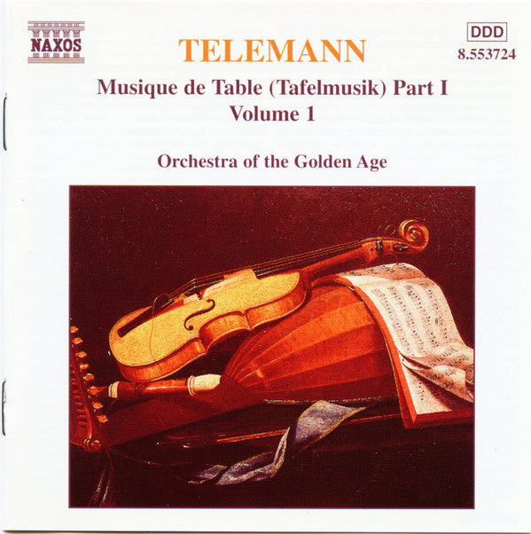 Telemann* - Orchestra Of The Golden Age : Musique De Table (Tafelmusik) Part I • Volume 1 (CD, Album)