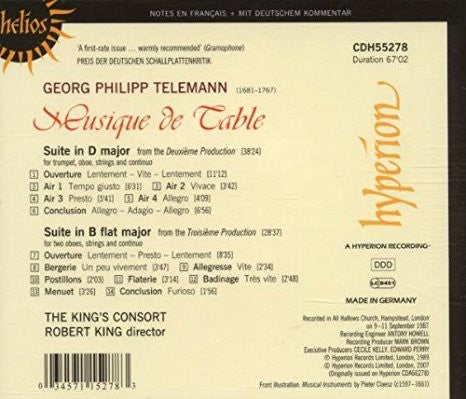 Telemann* : Musique De Table (CD, Album, RE)