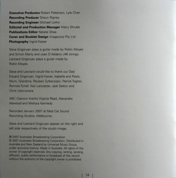 Slava And Leonard Grigoryan* : Impressions (CD, Album)