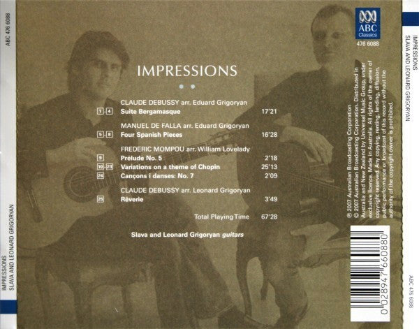 Slava And Leonard Grigoryan* : Impressions (CD, Album)