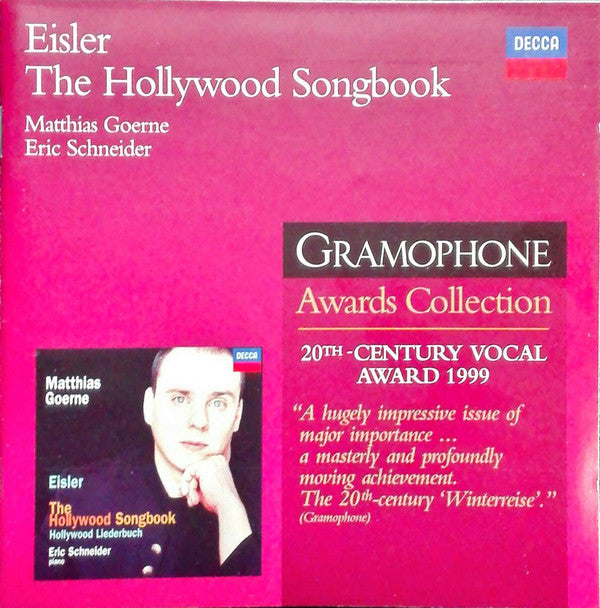 Eisler* - Matthias Goerne, Eric Schneider (2) : The Hollywood Songbook (CD, Album)