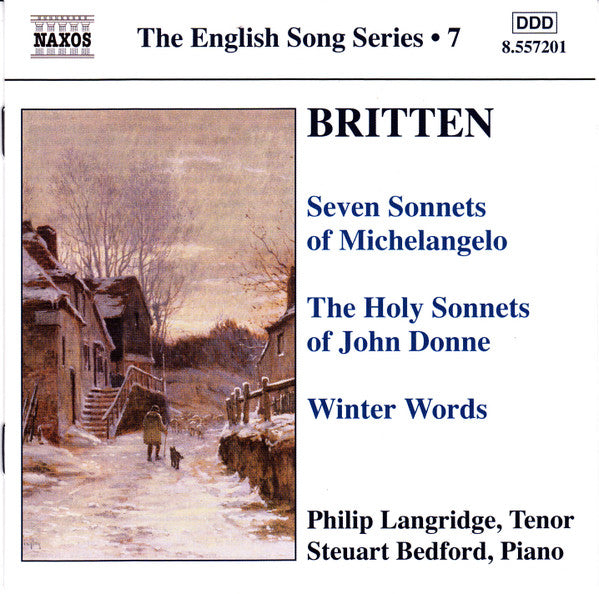 Britten* - Philip Langridge, Steuart Bedford : The English Song Series 7 (CD, RE)
