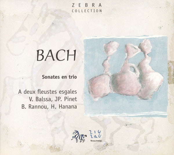 Bach* - A Deux Fleustes Esgales, V. Balssa*, JP. Pinet*, B. Rannou*, H. Hanana* : Sonates En Trio (CD, Album, RE)