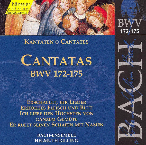 Johann Sebastian Bach - Bach-Ensemble, Helmuth Rilling : Cantatas BWV 172 - 175 (CD, Album, RE, RM)