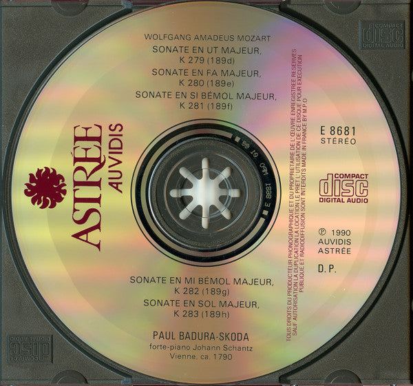 Mozart*, Paul Badura-Skoda : Les Sonates Pour Le Forte-Piano 1 (CD, Album)
