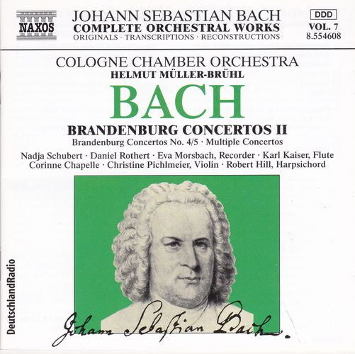Johann Sebastian Bach - Kölner Kammerorchester, Helmut Müller-Brühl : Brandenburg Concertos II (CD)