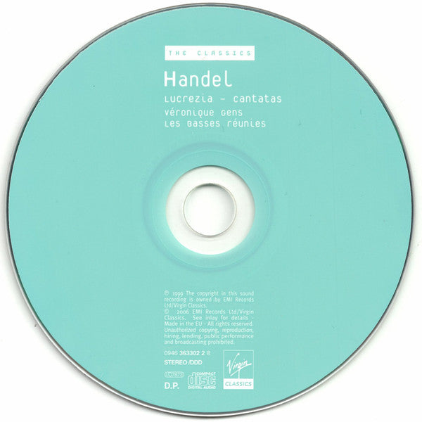 Handel* – Véronique Gens : Cantatas (CD, Album, RE)