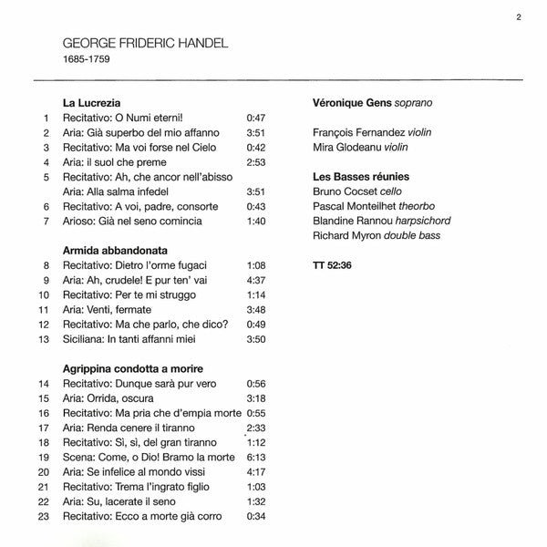 Handel* – Véronique Gens : Cantatas (CD, Album, RE)
