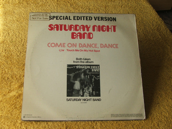 Saturday Night Band : Come On Dance, Dance (12&quot;, Ltd)