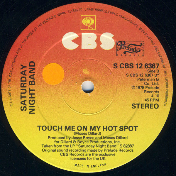 Saturday Night Band : Come On Dance, Dance (12&quot;, Ltd)