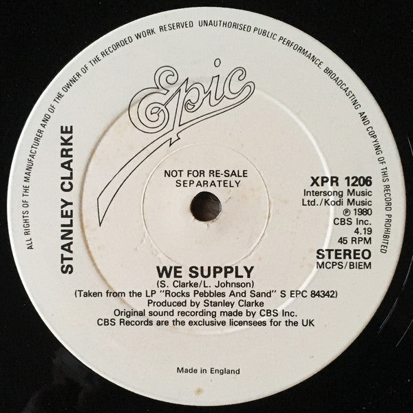 Stanley Clarke : We  Supply (12&quot;, S/Sided, Single, Promo)