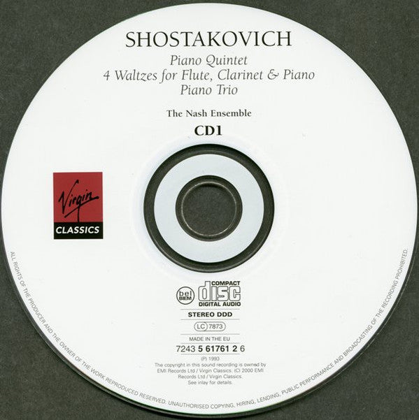 Shostakovich*, Schoenberg*, The Nash Ensemble : Chamber Music (2xCD, Comp)