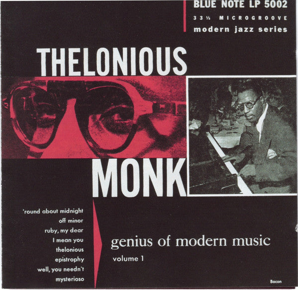 Thelonious Monk : Genius Of Modern Music Volume One (CD, Comp, Mono, RE, RM, RP, Med)