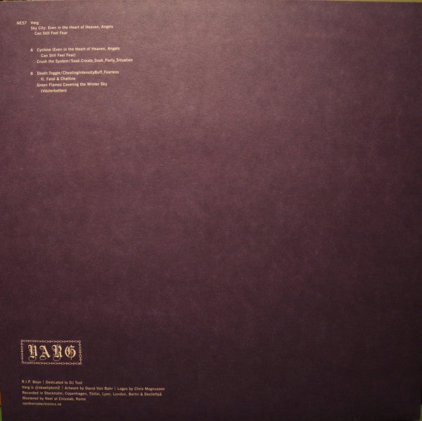 Varg (6) : Sky City: Even In The Heart Of Heaven Angels Can Still Feel Fear   (12&quot;)