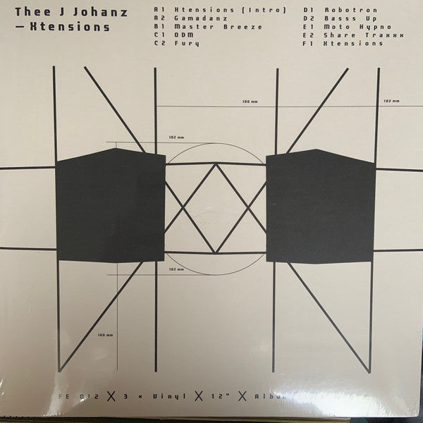 Thee J Johanz : Xtensions (3x12&quot;, Album, Ltd)