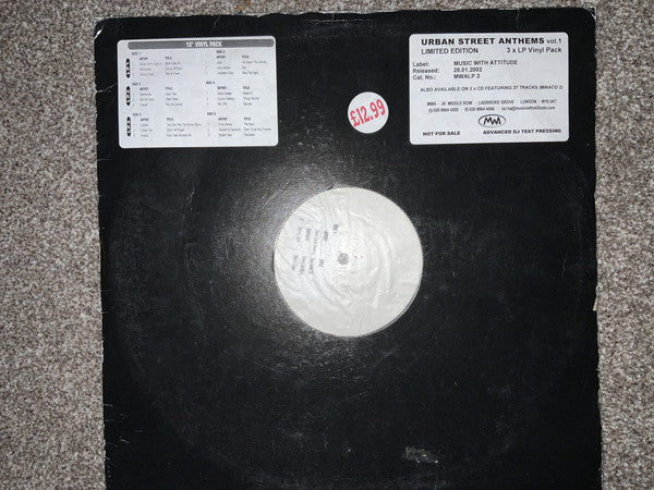 Various : Urban Street Anthems Volume 01 (3x12&quot;, Comp, Ltd, W/Lbl)