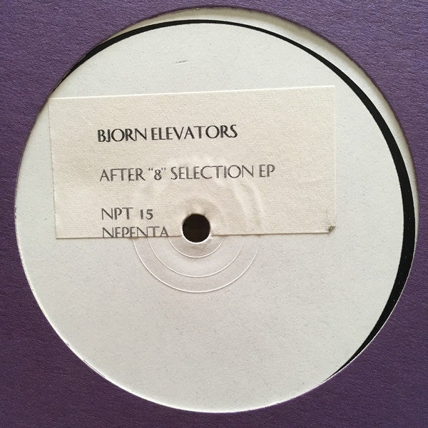 Bjorn Elevators : After &quot;8&quot; Selection E.P. (12&quot;, EP, Promo, W/Lbl, Pre)