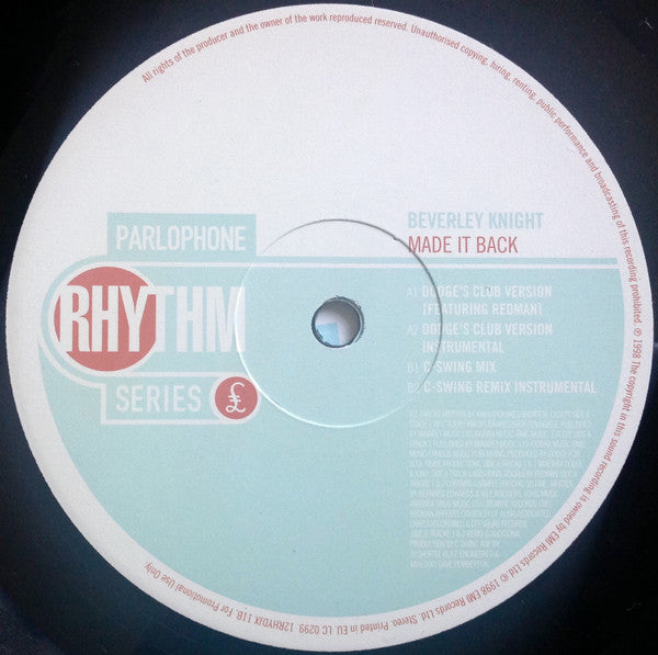 Beverley Knight : Made It Back (12&quot;, Promo)