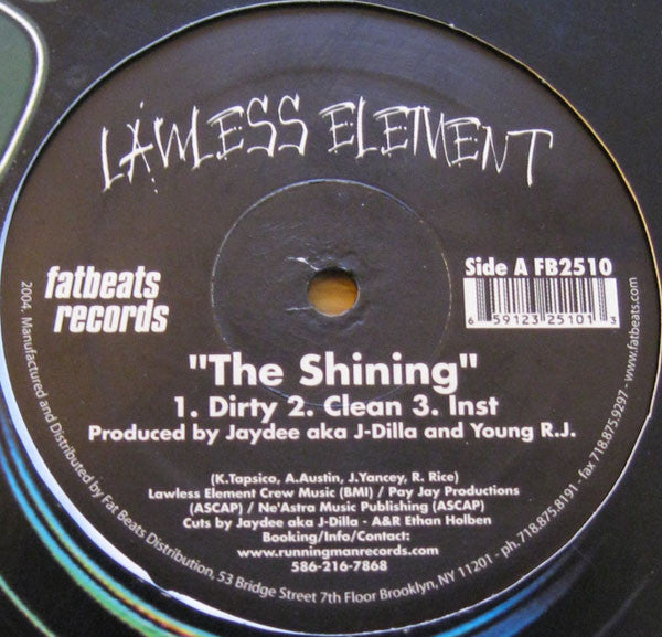 Lawless Element : The Shining / Represent (12&quot;, Single)