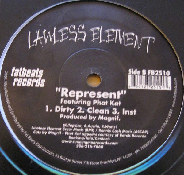 Lawless Element : The Shining / Represent (12&quot;, Single)