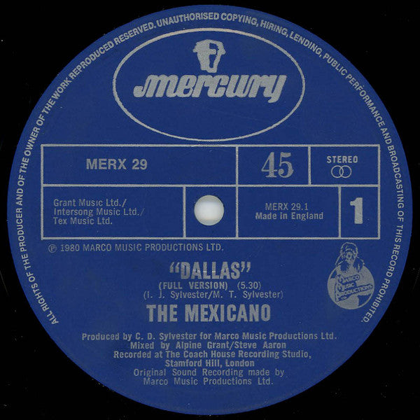 The Mexicano / BBRA : Dallas / Nightlife Groove (12&quot;)