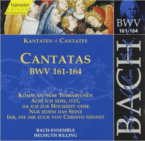 Johann Sebastian Bach, Helmuth Rilling : Cantatas BWV 161 - 162 - 163 - 164 (CD)