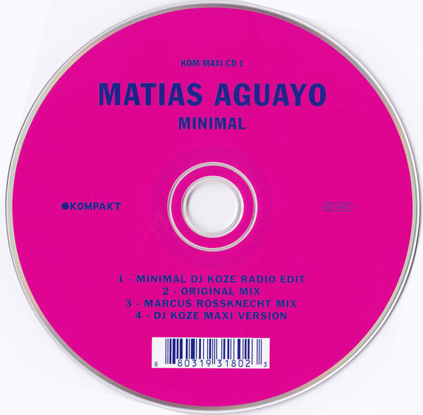 Matias Aguayo : Minimal (CD, Maxi)