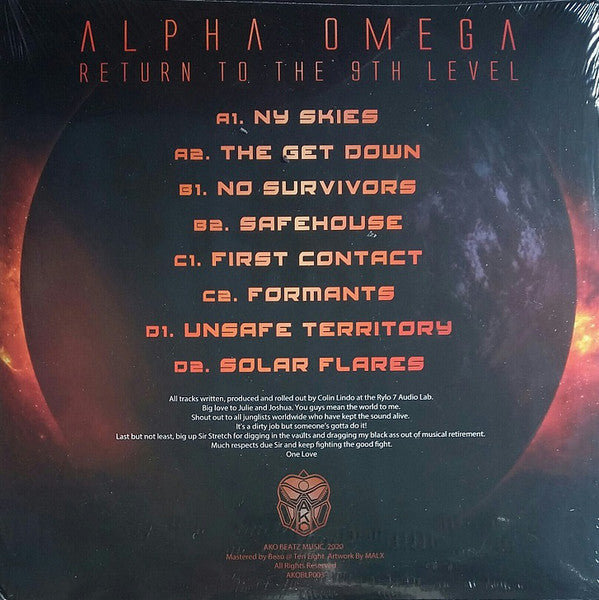 Alpha Omega : Return To The 9th Level (2xLP, Album, Ltd, Ora + CD, Album)