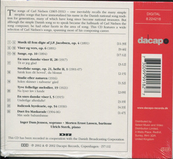 Carl Nielsen, Inger Dam-Jensen*, Morten Ernst Lassen, Ulrich Stærk : Songs (CD, Album)